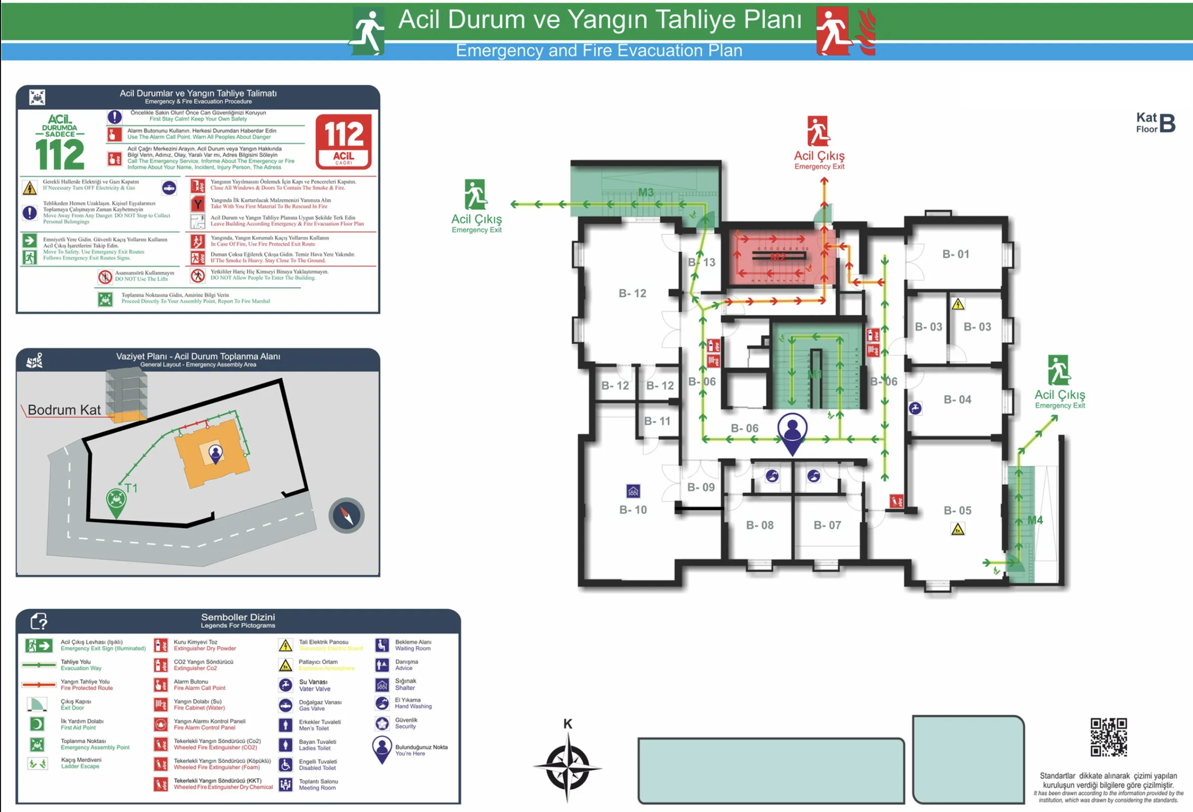 Acil Durum Tahliye ve Yerleşim Planı Çizimi